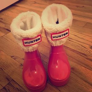 Vguc size 6 toddler girls hunter boots pink